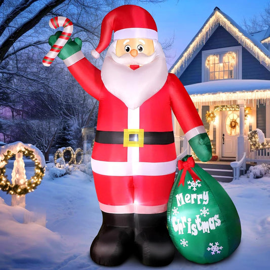 Festive Santa Yard Decor